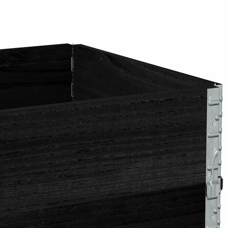 Palletopzetranden 3 st 80x60 cm massief grenenhout zwart 7