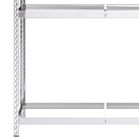 Bandenrek 3-laags 110x40x200 cm staal zilverkleurig 6