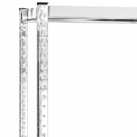 Bandenrekken 2-laags 4 st 110x40x110 cm staal zilverkleurig 8