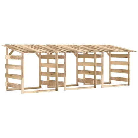 Pergola's met dak 3 st 100x90x100 cm ge&iuml;mpregneerd grenenhout 2