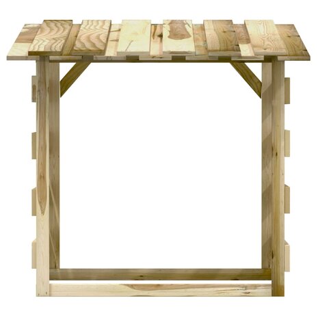 Pergola's met dak 3 st 100x90x100 cm ge&iuml;mpregneerd grenenhout 6