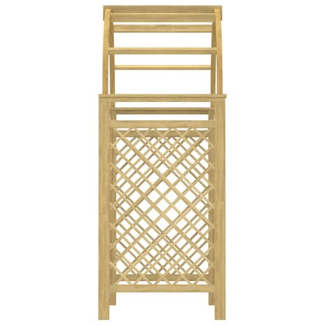 Boog met latwerk 141x97x243 cm ge&iuml;mpregneerd massief grenenhout 4