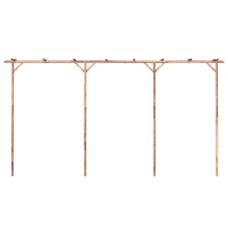 Pergola 385x40x205 cm bamboe 4