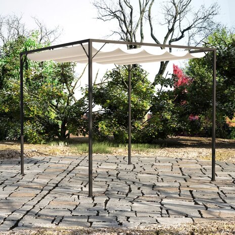 Tuinpaviljoen met inschuifbaar dak 1