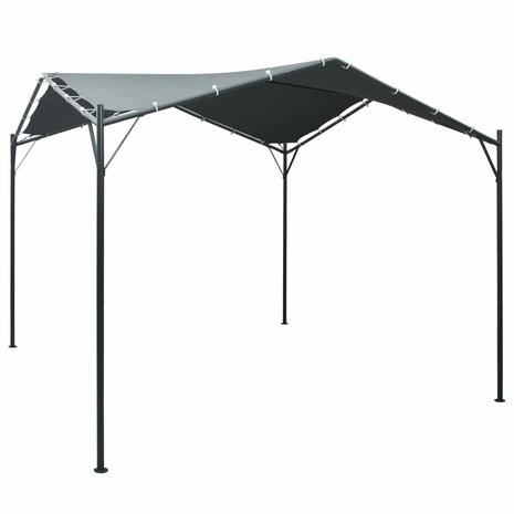 Prieel 3x3 m staal antraciet 1