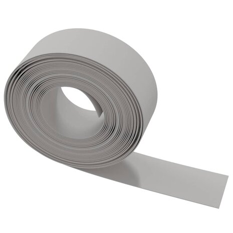 Tuinrand 10 m 20 cm polyetheen grijs 4