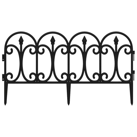 Gazonranden 17 st 10 m polypropeen zwart 4
