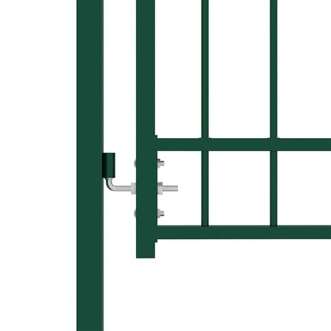 Hekpoort EMMEN met stalen pinnen 104x109,5 cm groen 3