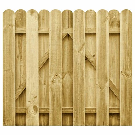 Tuinpoort 100 x 100 cm Massief grenenhout Groen 3