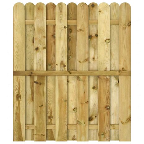 Tuinpoort 100 x 125 cm Massief grenenhout Groen 3