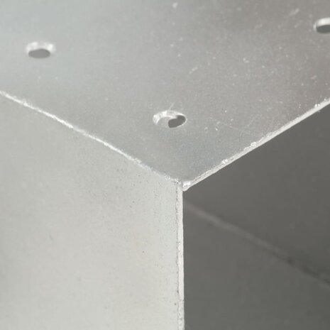 Paalverbindingen 4 st X-vorm 71x71 mm gegalvaniseerd metaal 6