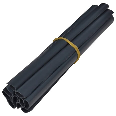 Tuinscherm 35x0,19 m PVC mat donkergrijs 7