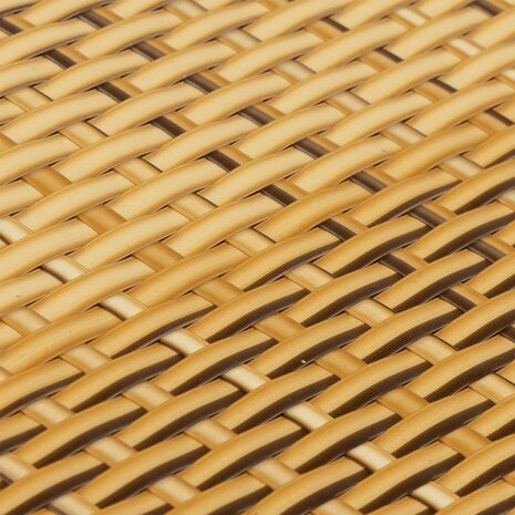 Balkonscherm 300x80 cm poly rattan lichtbruin 6
