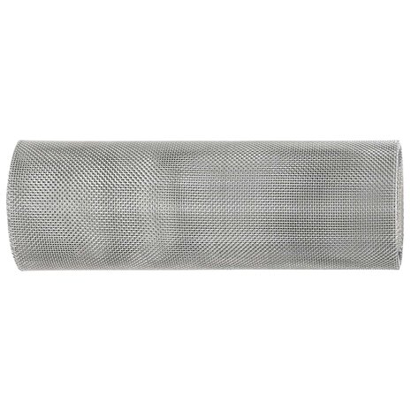Gaas Scherm 20 x 1000 cm 20 Mesh RVS 201 Zilverkleurig 2