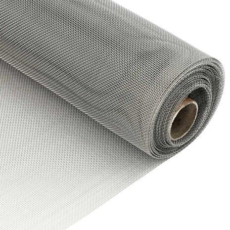 Gaas Scherm 40 x 500 cm 20 Mesh RVS 201 Zilverkleurig 3