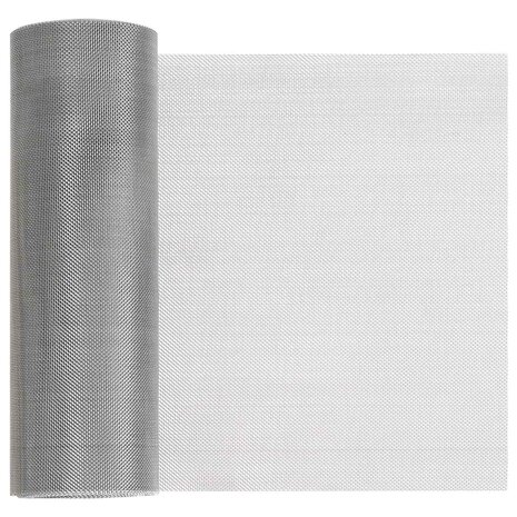 Gaas Scherm 20 x 500 cm 30 Mesh RVS 201 Zilverkleurig 1