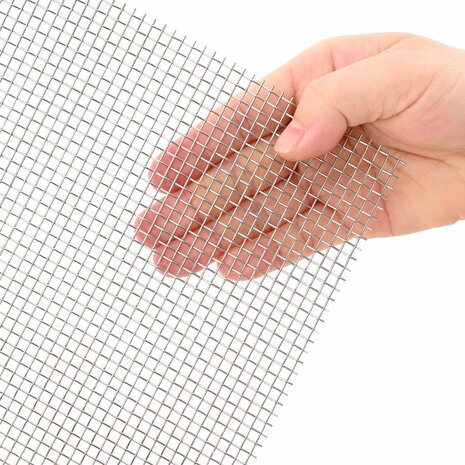 Gaas Scherm 20 x 500 cm 6 Mesh RVS 201 Zilverkleurig 4