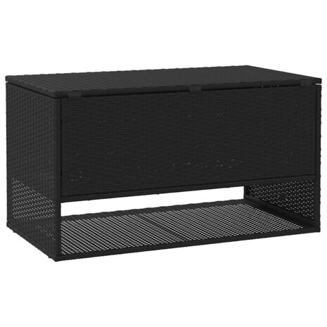 Opbergbox voor buiten 100x55x55,5 cm poly rattan zwart 6
