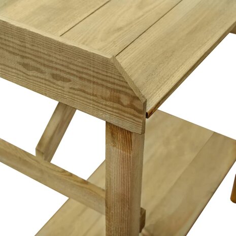 Oppottafel 75x40x90 cm ge&iuml;mpregneerd grenenhout 6