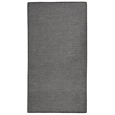 Buitenkleed platgeweven 80x150 cm grijs 1