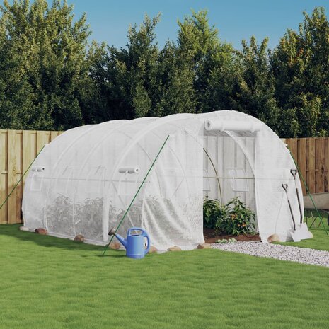 Kas met stalen frame wit 12 m&sup2; 4x3x2 m 1