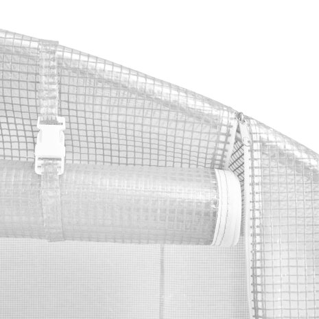 Kas met stalen frame wit 12 m&sup2; 4x3x2 m 8