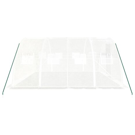 Kas met stalen frame wit 16 m&sup2; 4x4x2 m 5