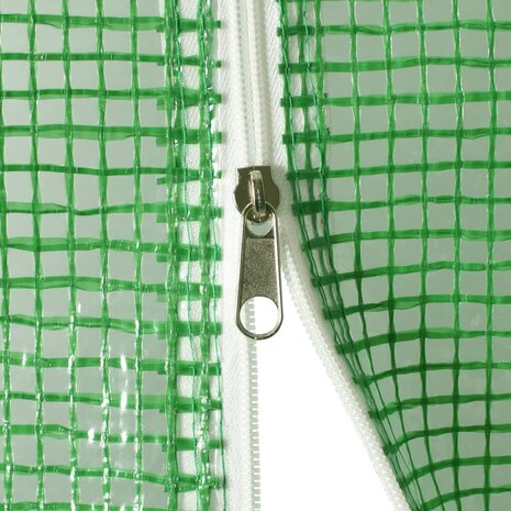 Tuinkas met stalen frame 20 m&sup2; 5x4x2,3 m groen 7