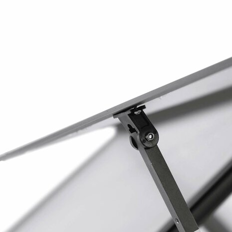 Tuinkas met basisframe 169x58x195 cm aluminium antracietkleurig 8