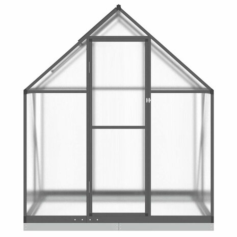 Tuinkas met basisframe 169x114x202 cm aluminium antracietkleur 3