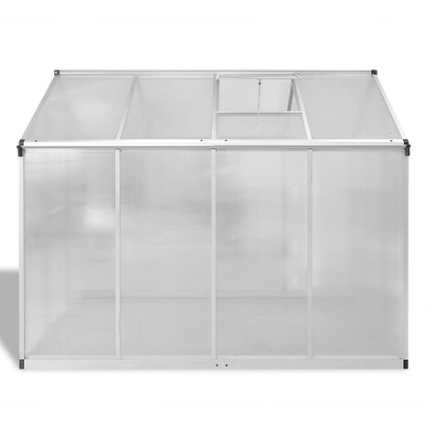 Tuinkas met basisframe 4,6 m&sup2; versterkt aluminium 4