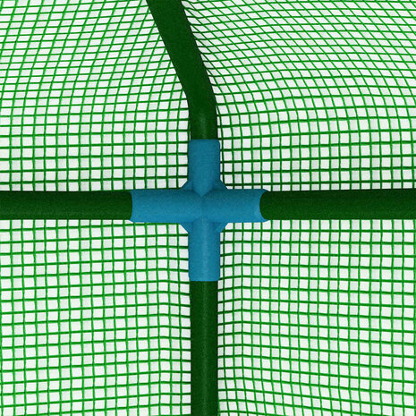 Tuinkas met schappen 143x143x195 cm staal 7