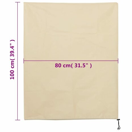 Plantenhoezen met trekkoord 4 st 70 g/m&sup2; 0,8x1 m 9