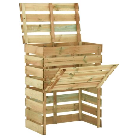 Tuincompostbakken 3 st 80x50x100 cm ge&iuml;mpregneerd grenenhout 2