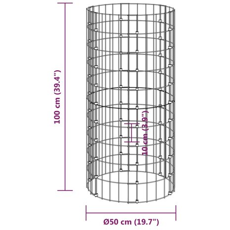 Compostbak &Oslash;50x100 cm gegalvaniseerd staal 6