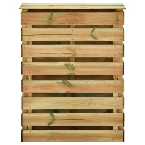 Tuincompostbak gelat 80x50x100 cm ge&iuml;mpregneerd grenenhout 4