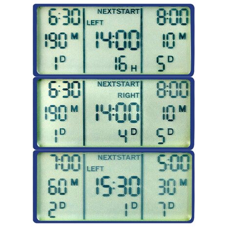 Watertimer met dubbele uitgang automatisch digitaal 7