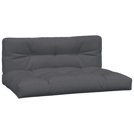 Tuinmiddenbanken 2 st pallet met kussens massief acaciahout 4