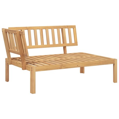 Tuinhoekbank pallet met kussens massief acaciahout 3