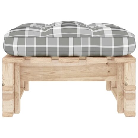 Tuinhocker pallet ge&iuml;mpregneerd grenenhout 4