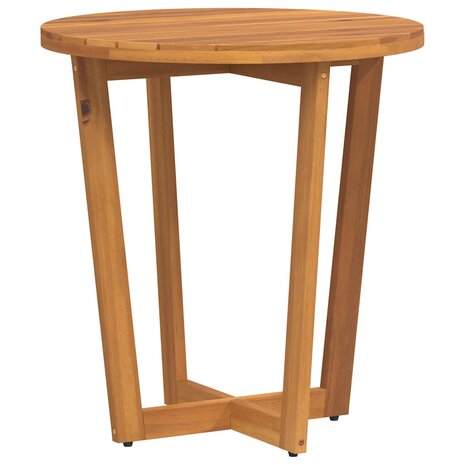 Tuinbijzettafel rond &Oslash;70x75 cm massief acaciahout 7