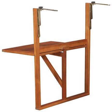 Balkontafel hangend 64,5x44x80 cm massief acaciahout 3