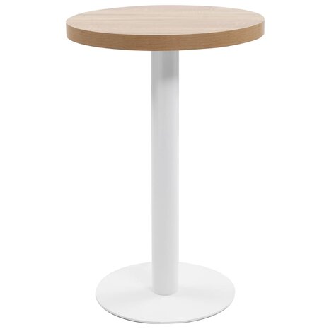 Bistrotafel 50 cm MDF lichtbruin 1