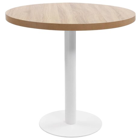 Bistrotafel 80 cm MDF lichtbruin 1