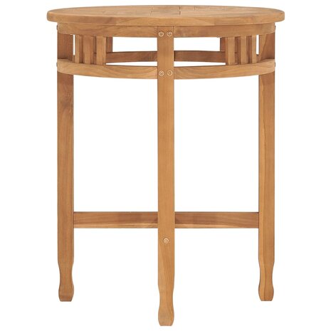 Bistrotafel inklapbaar &Oslash;60x75,5 cm massief teakhout 2
