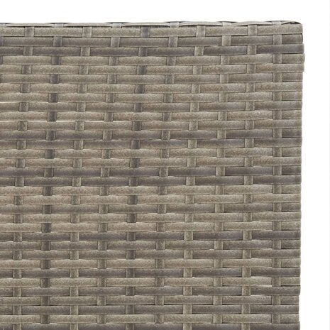 Bistrotafel inklapbaar 55x54x71 cm poly rattan grijs 7
