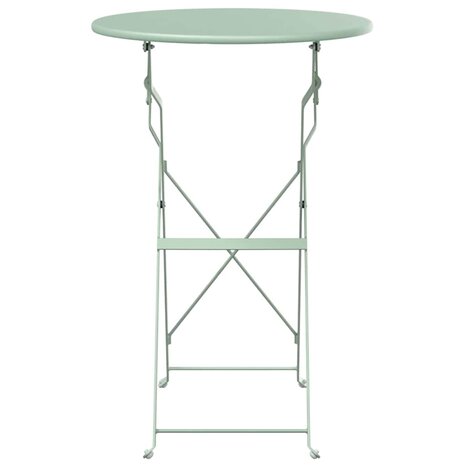 Bistrotafel Licht muntgroen &Oslash; 50 x 71 cm Poedercoating staal 4