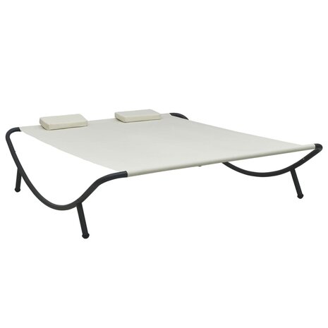 Loungebed stof cr&egrave;me 1