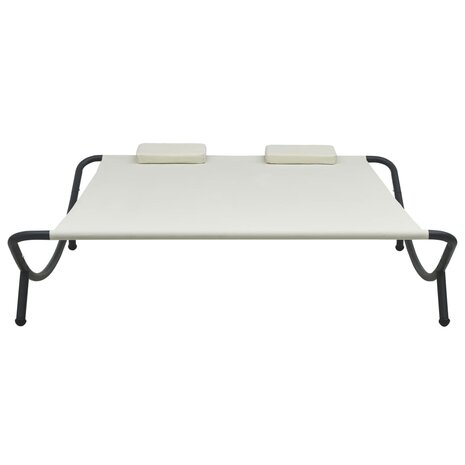 Loungebed stof cr&egrave;me 2