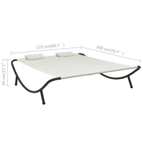 Loungebed stof cr&egrave;me 7